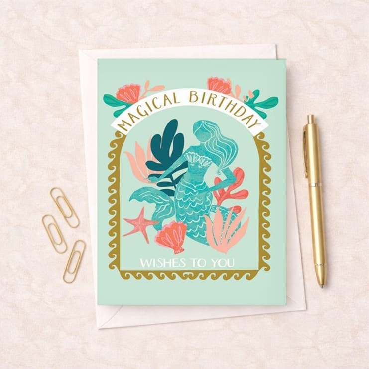 Birthday Card - Mermaid