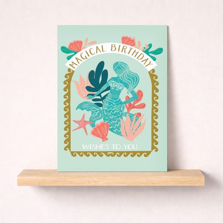 Birthday Card - Mermaid Birthday Card - Mermaid