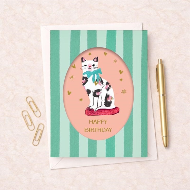 Birthday Card - Birthday Cat Birthday Card - Birthday Cat