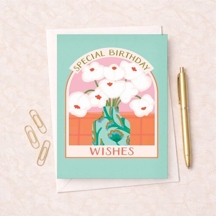 Birthday Card - Special Birthday Flowers