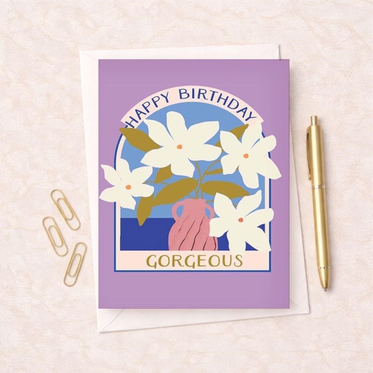 Birthday Card - Happy Birthday Gorgeous Birthday Card - Happy Birthday Gorgeous