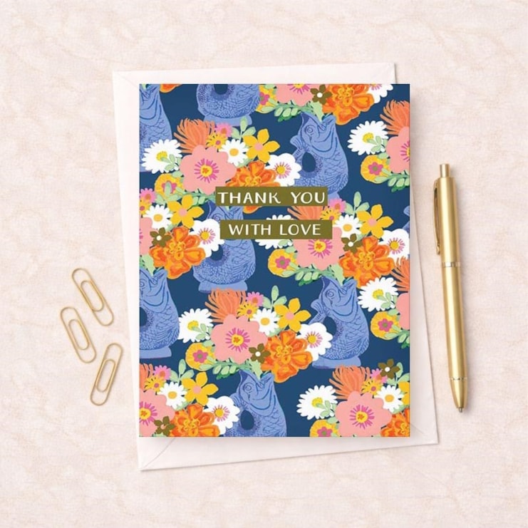 Thank You Card - Thank You With Love Thank You Card - Thank You With Love