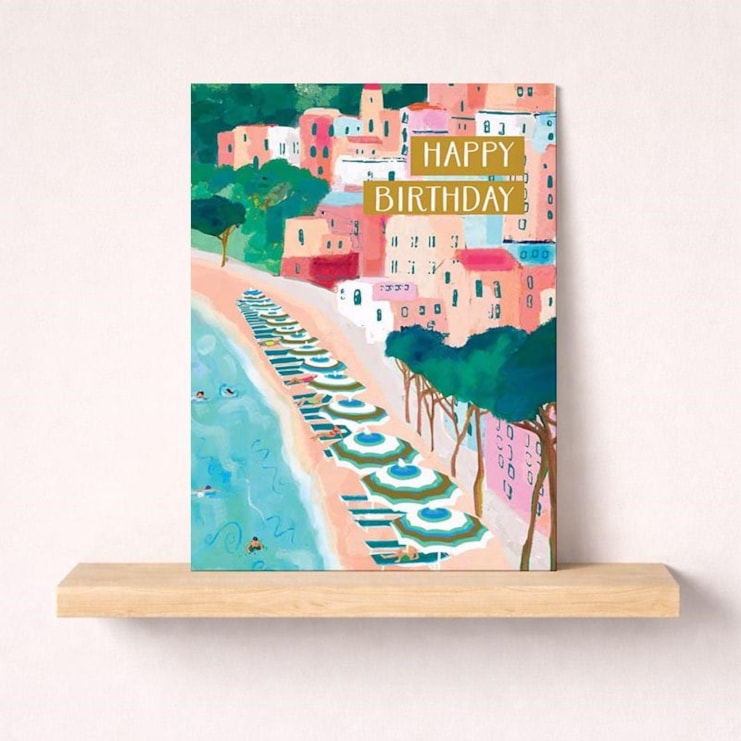 Birthday Card - Coastal Scene
