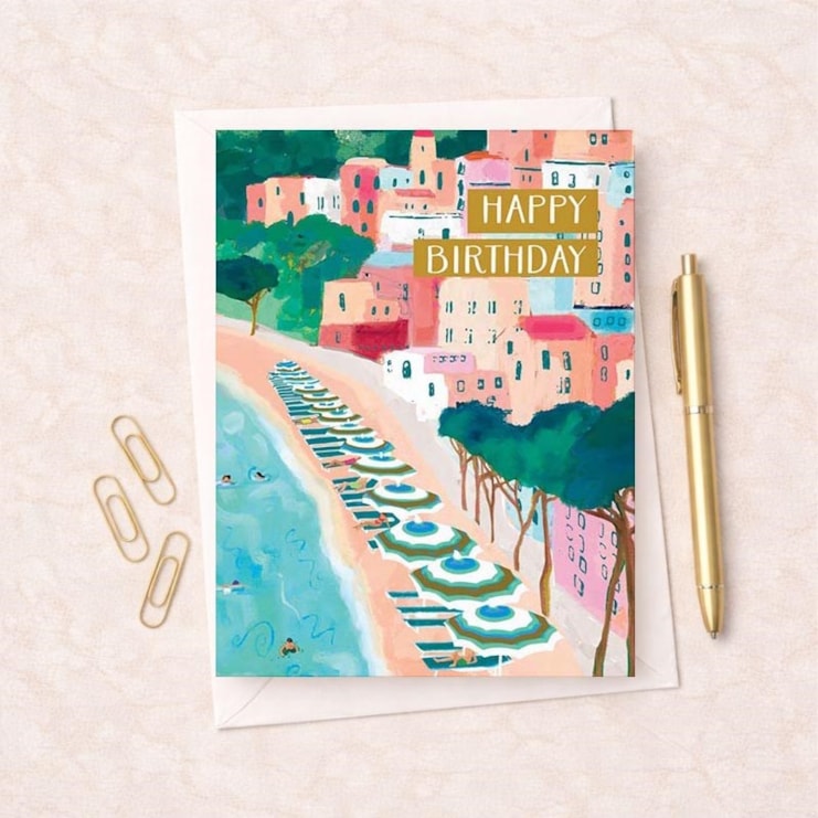 Birthday Card - Coastal Scene Birthday Card - Coastal Scene