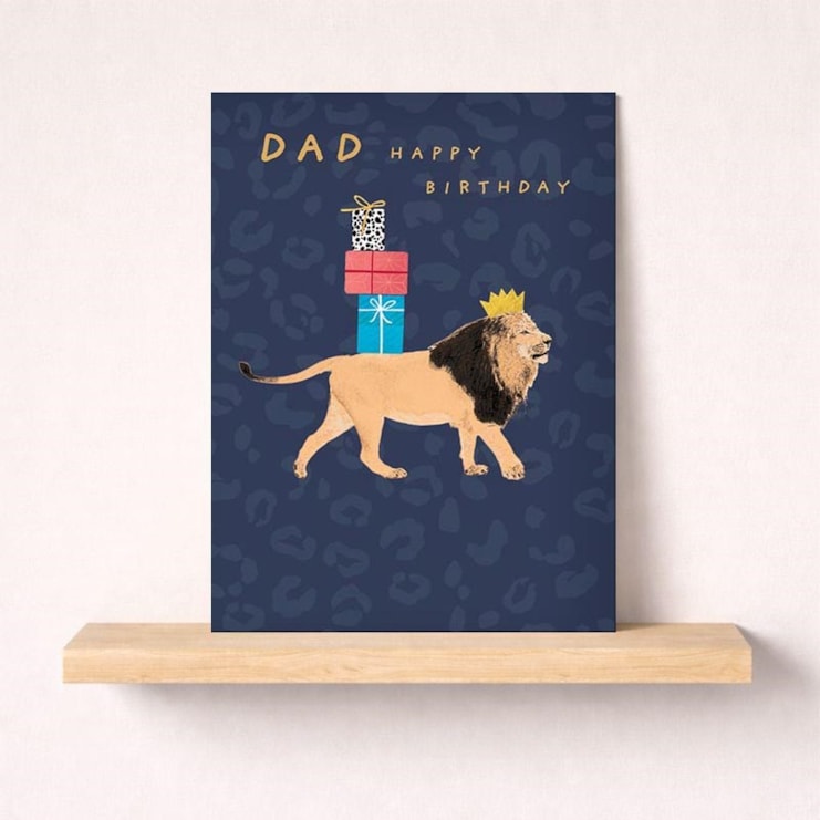 Dad Birthday Card - Dad Lion