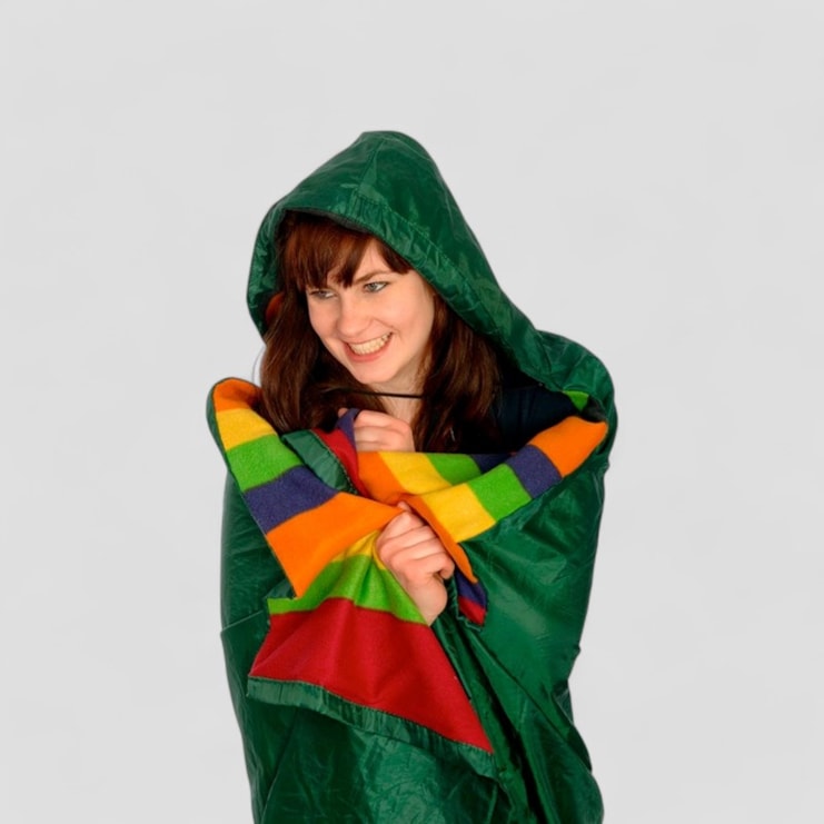 Waterproof Festival Blanket with Hood | Shmangle Waterproof Festival Blanket with Hood | Shmangle