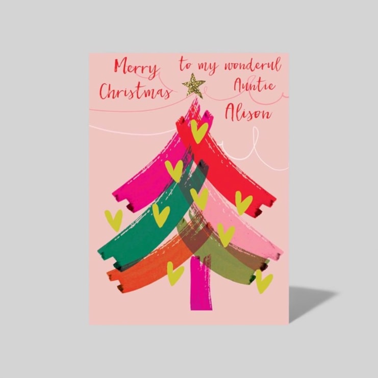 Personalised Christmas Card - Christmas Tree Personalised Christmas Card - Christmas Tree