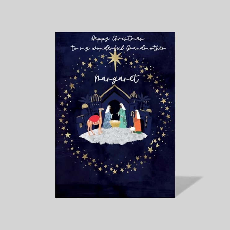 Personalised Christmas Card - Nativity Personalised Christmas Card - Nativity