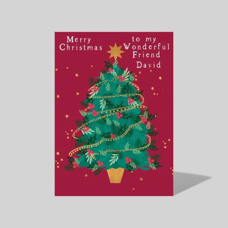 Personalised Christmas Card - Christmas Tree