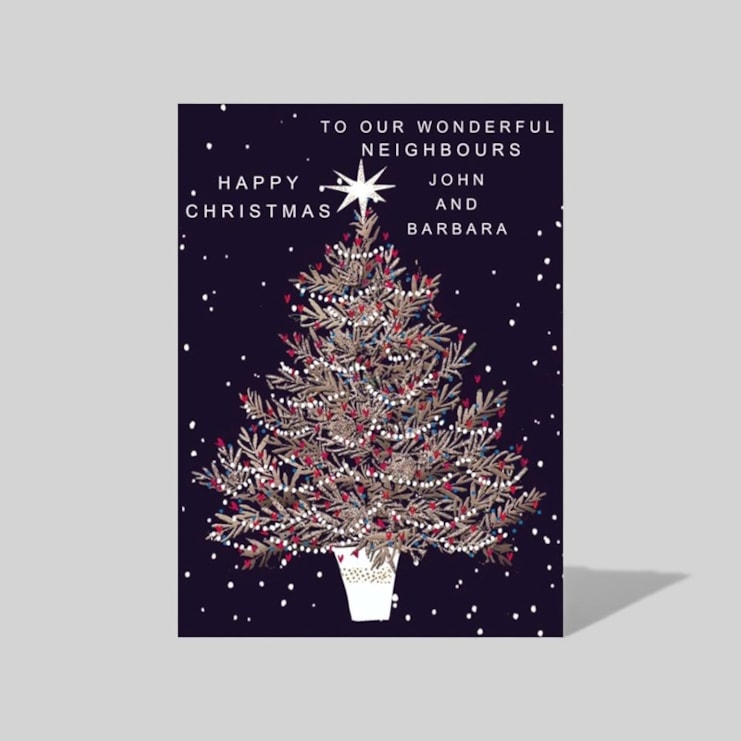 Personalised Christmas Card - Christmas Tree Personalised Christmas Card - Christmas Tree