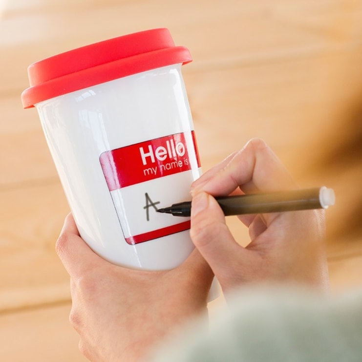 Personalised 'My Name Is' Travel Mug