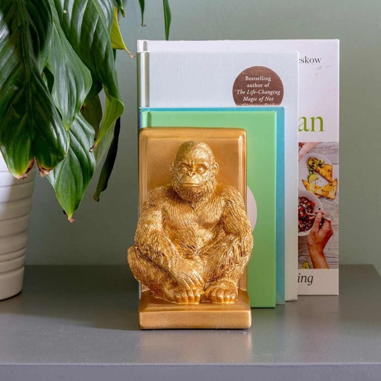 Gold Gorilla Bookends Gold Gorilla Bookends