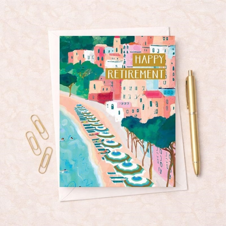 Large Retirement Card - Amalfi Coast