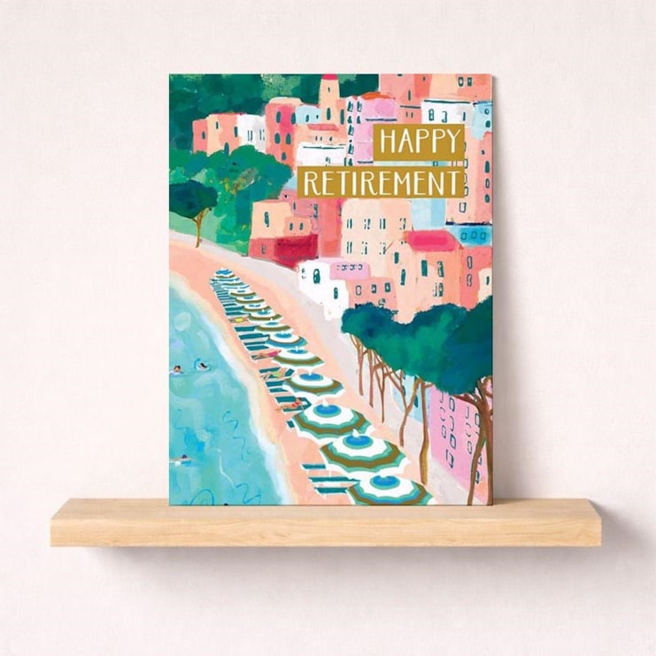 Large Retirement Card - Amalfi Coast Large Retirement Card - Amalfi Coast