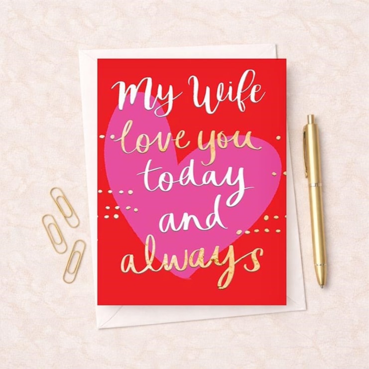 Large Anniversary Card - Love You Today And Always Large Anniversary Card - Love You Today And Always