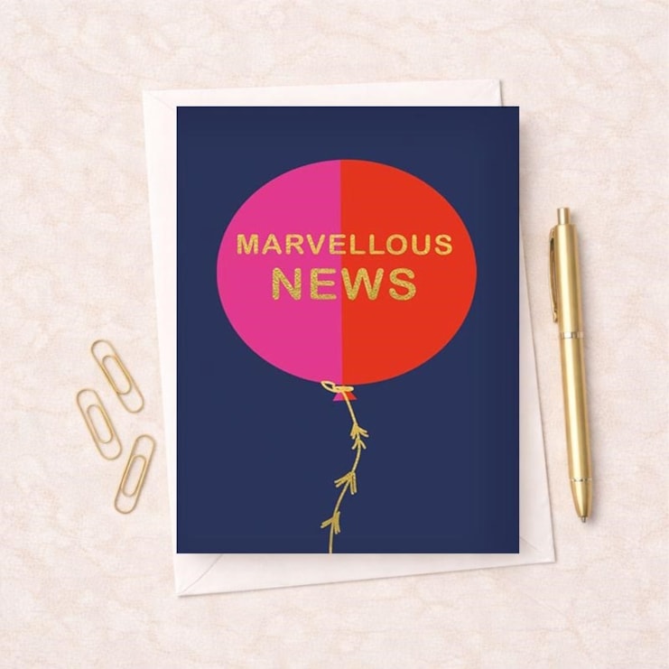 Large Congratulations Card - Marvellous News Large Congratulations Card - Marvellous News
