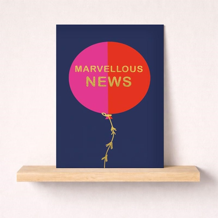 Large Congratulations Card - Marvellous News Large Congratulations Card - Marvellous News