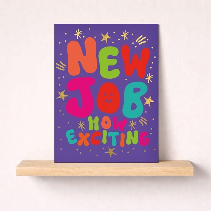 Large New Job Card - How Exciting
