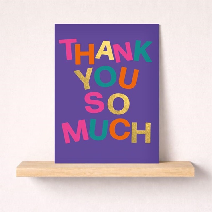 Large Thank You Card - So Much