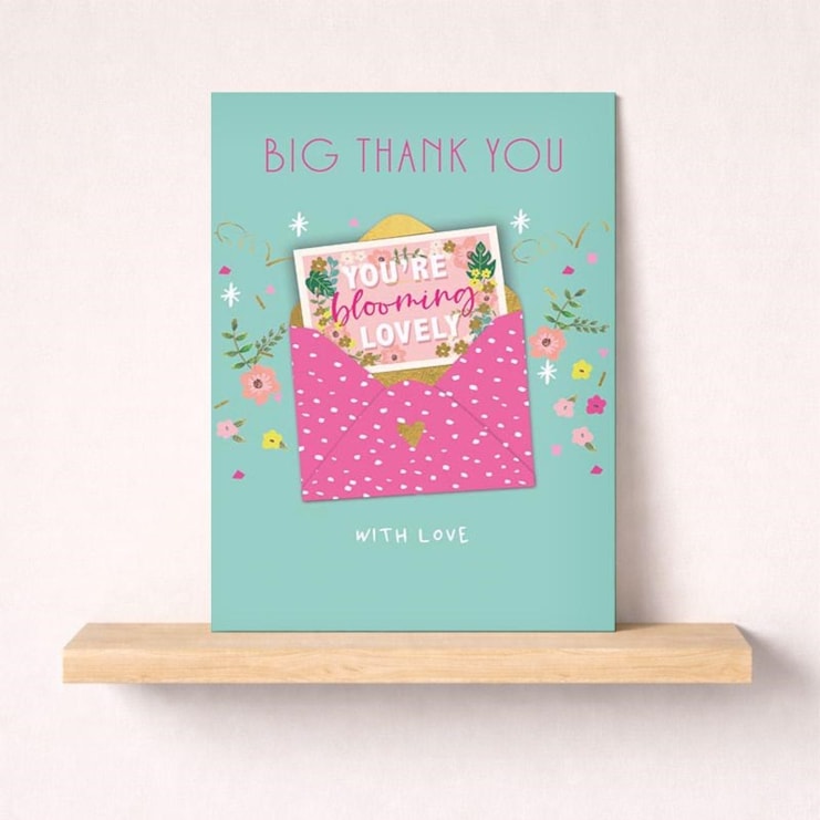 Large Thank You Card - Blooming Lovely