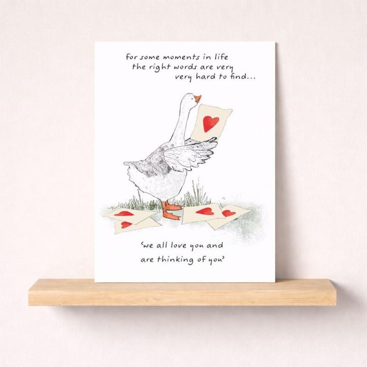 Large Thinking Of You Card - Right Words Are Hard To Find Large Thinking Of You Card - Right Words Are Hard To Find