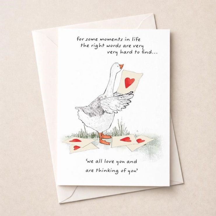 Large Thinking Of You Card - Right Words Are Hard To Find