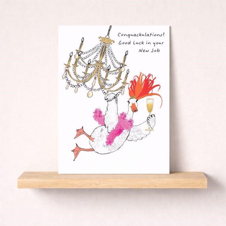 Large Congratulations Card - Swinging On A Chandelier Large Congratulations Card - Swinging On A Chandelier