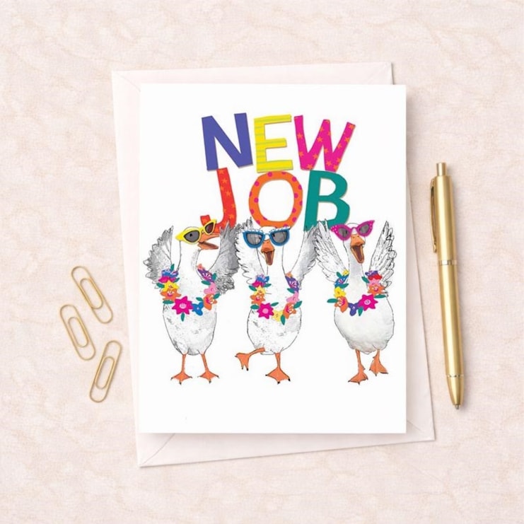 Large New Job Card - Fancy Geese
