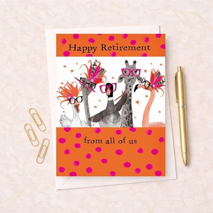 Large Retirement Card - Animals Large Retirement Card - Animals