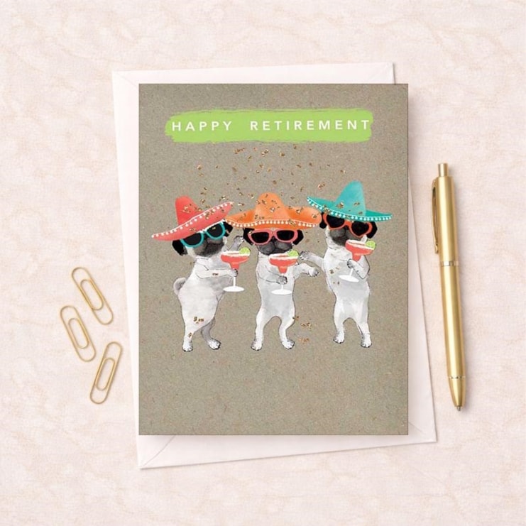 Large Retirement Card - Margarita Party