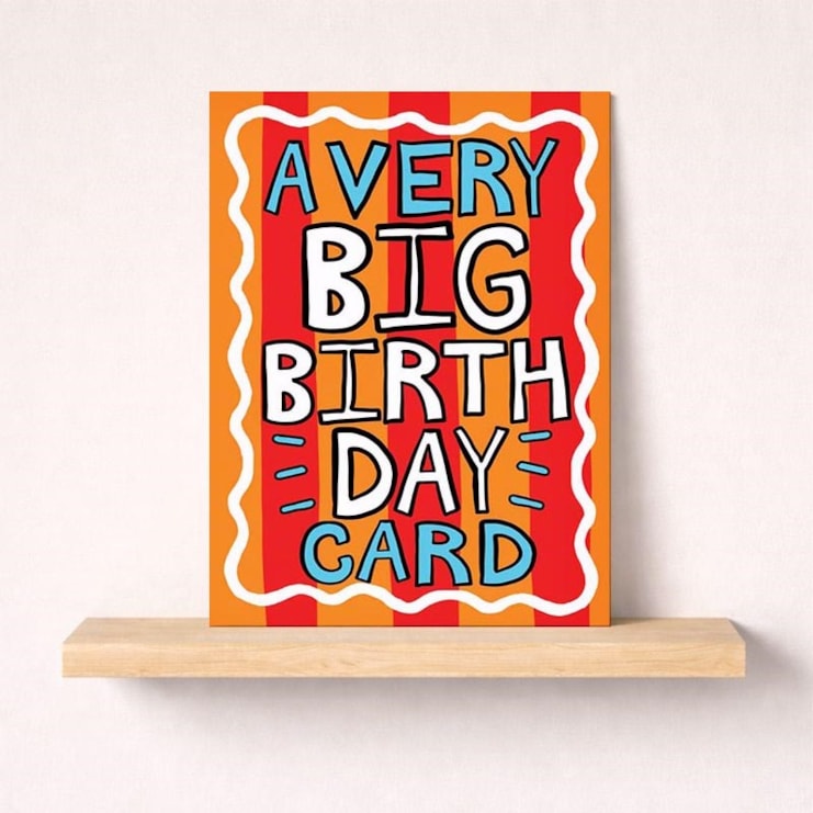 Large Birthday Card - A Very Big Birthday Card Large Birthday Card - A Very Big Birthday Card