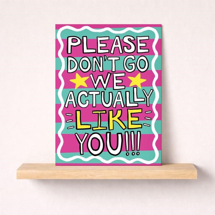 Large Sorry You're Leaving Card - Please Don'T Go Large Sorry You're Leaving Card - Please Don'T Go