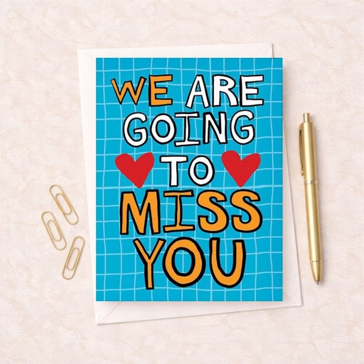 Large Sorry You're Leaving Card - We Are Going To Miss You