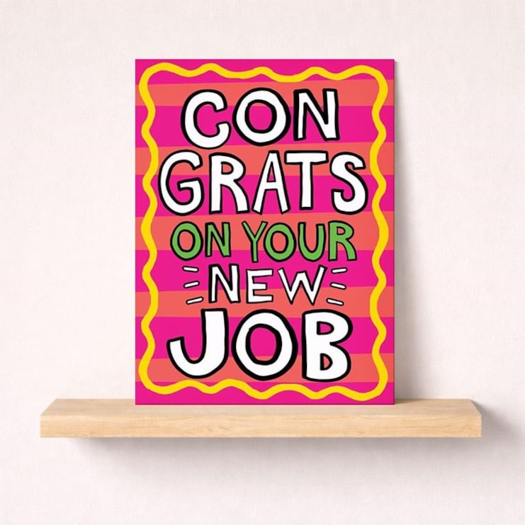Large New Job Card - Congrats On Your New Job