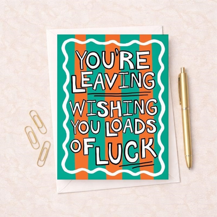 Large Sorry You're Leaving Card - You'Re Leaving Large Sorry You're Leaving Card - You'Re Leaving