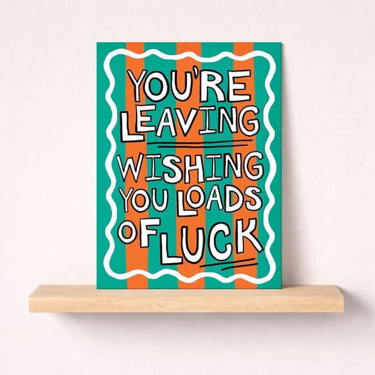 Large Sorry You're Leaving Card - You'Re Leaving