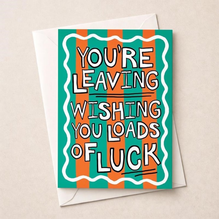 Large Sorry You're Leaving Card - You'Re Leaving