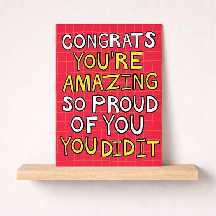 Large Congratulations Card - Congrats You