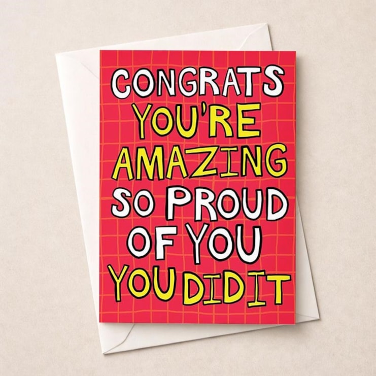 Large Congratulations Card - Congrats You