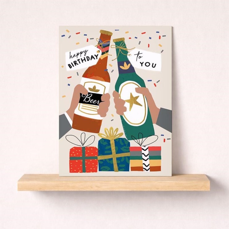 Large Birthday Card - Birthday Beers