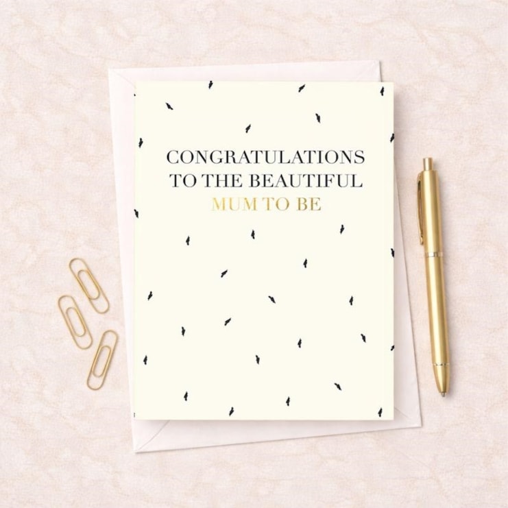 Large Leaving For A Baby Card - Mum To Be