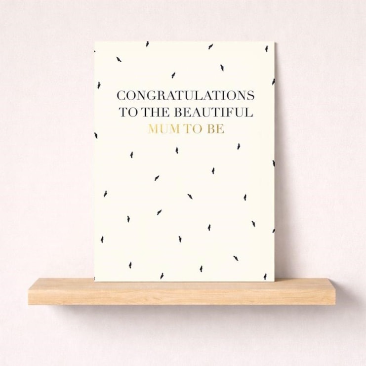 Large Leaving For A Baby Card - Mum To Be Large Leaving For A Baby Card - Mum To Be