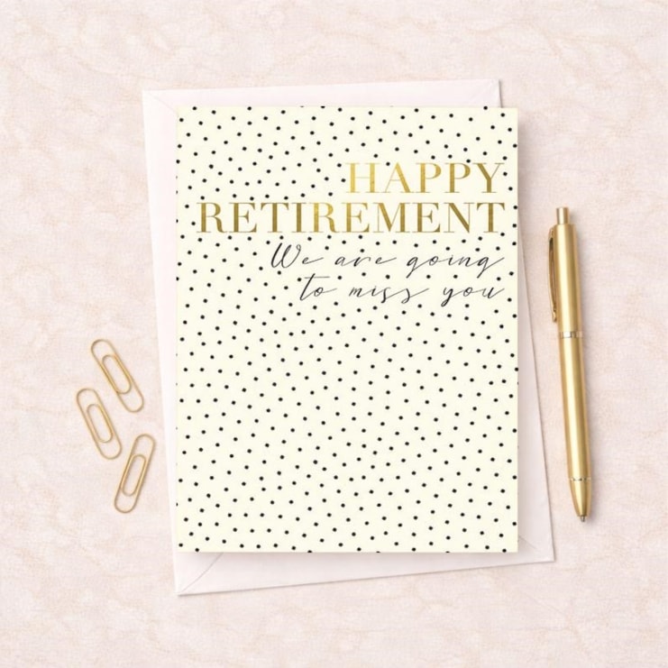 Large Retirement Card - Going To Miss You