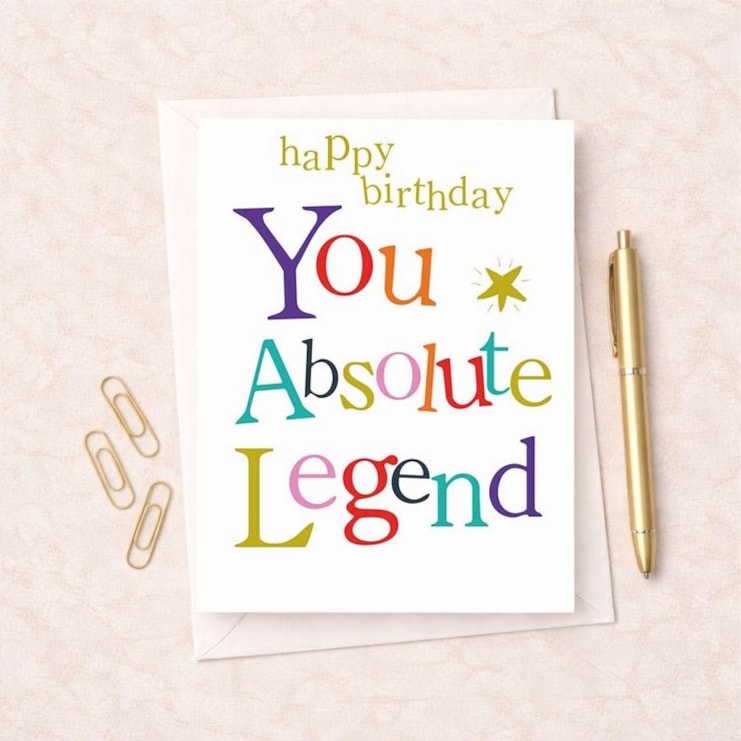 Large Birthday Card - Birthday You Absolute Legend