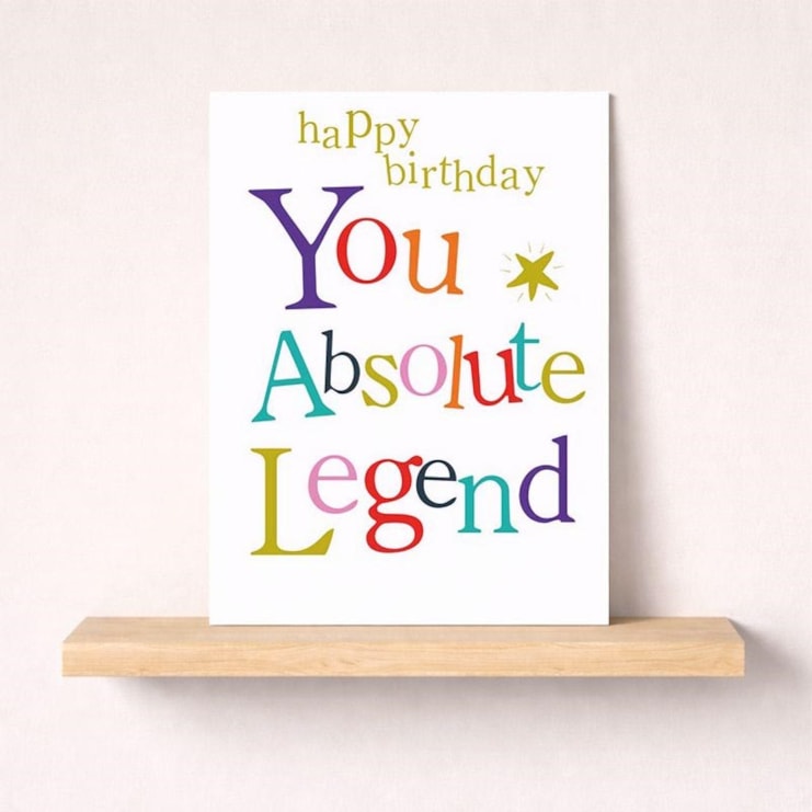 Large Birthday Card - Birthday You Absolute Legend