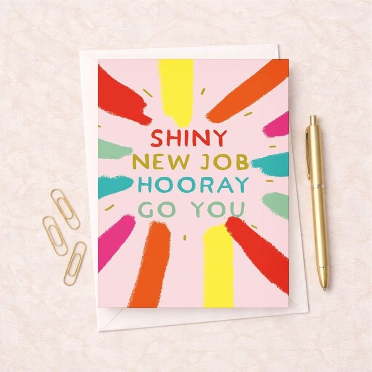 Large New Job Card - Shiny New Job Large New Job Card - Shiny New Job