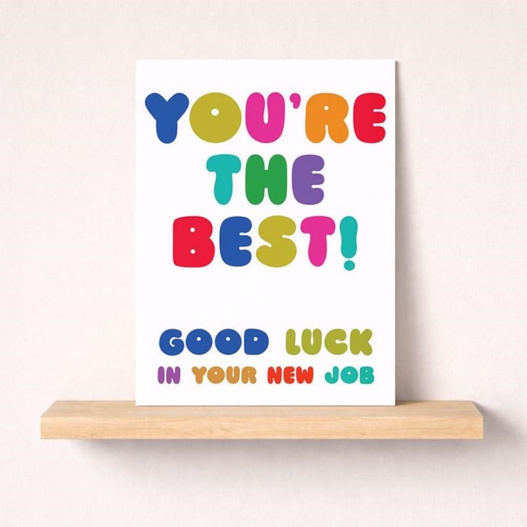 Large Good Luck Card - You're The Best Large Good Luck Card - You're The Best