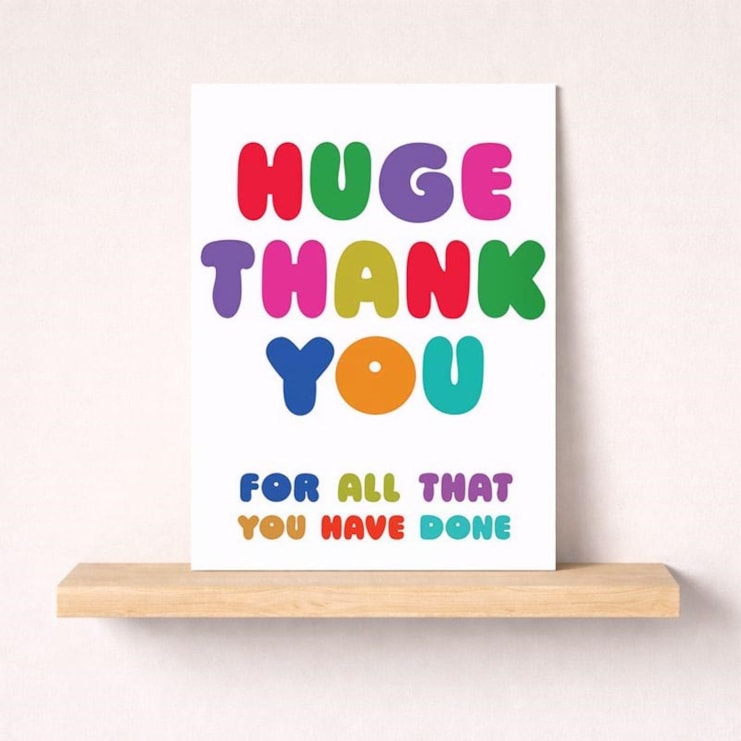 Large Thank You Card - For All That You Have Done Large Thank You Card - For All That You Have Done
