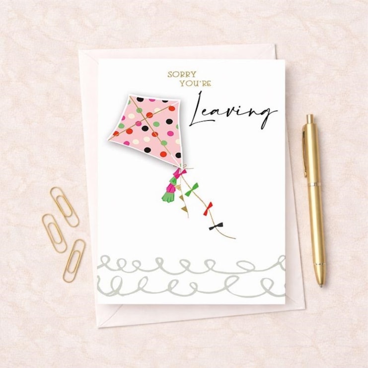 Large Sorry You're Leaving Card - Kite Large Sorry You're Leaving Card - Kite