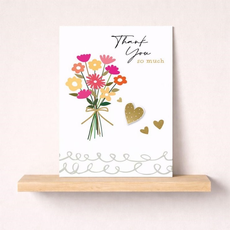 Large Thank You Card - Bouquet